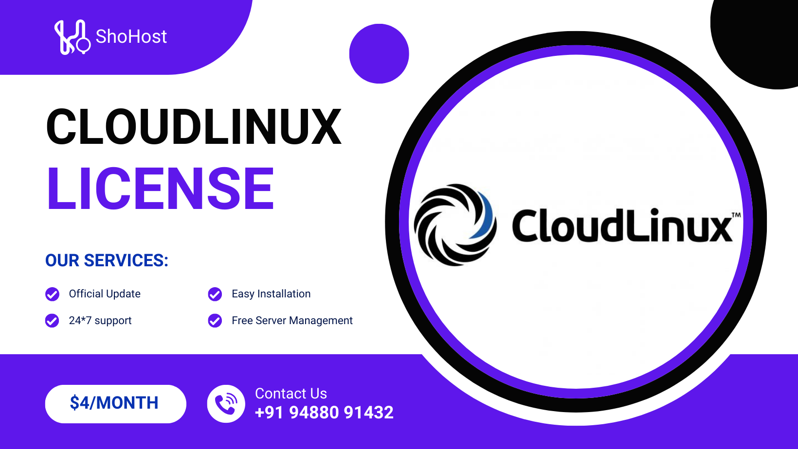 CloudLinux control panel