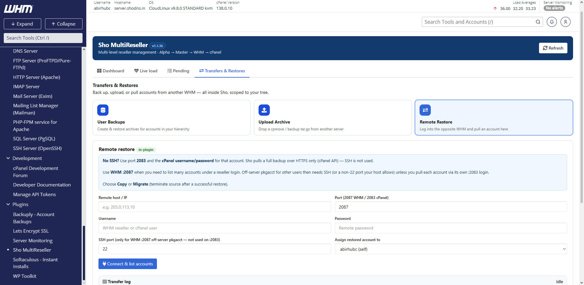Reseller migration and ownership tools