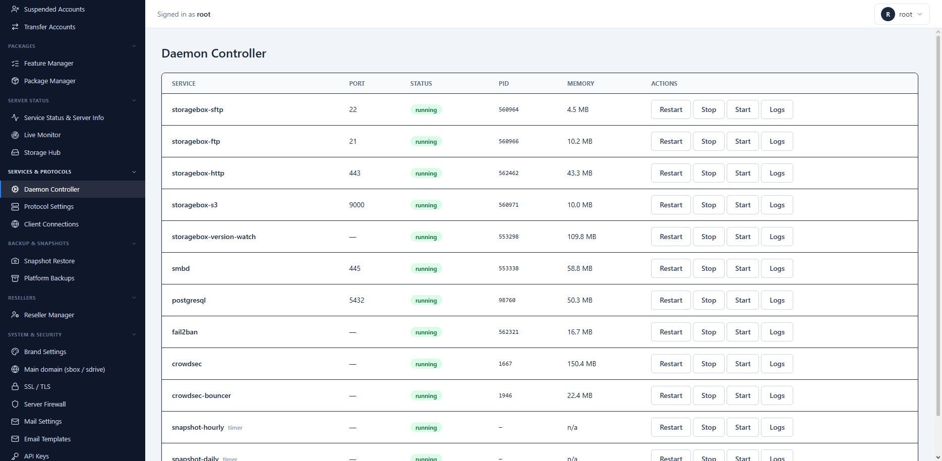Multi-protocol service controller
