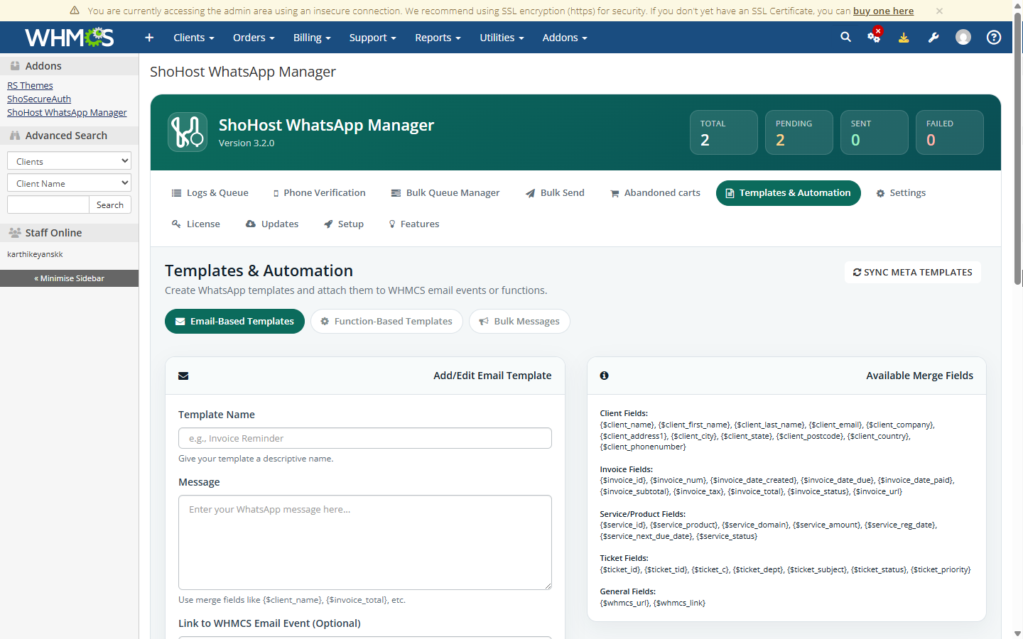 Templates and automation with Meta template sync
